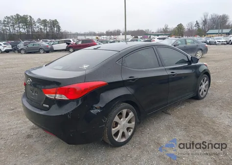 2013 Hyundai Elantra Limited из США, поврежденный, VIN KMHDH4AE5DU487993